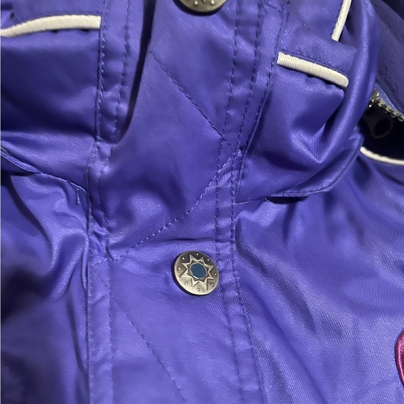 Vintage 80s 90s Couloir Women's sz 8 One Piece SKI SUIT Snow Bib Onsie Snowsuit - Picture 4 of 5